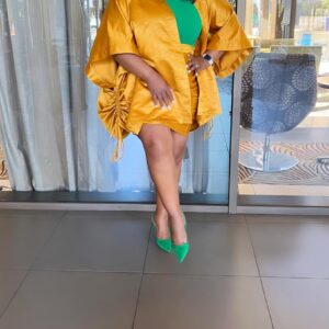 Gugu yellow two-piece